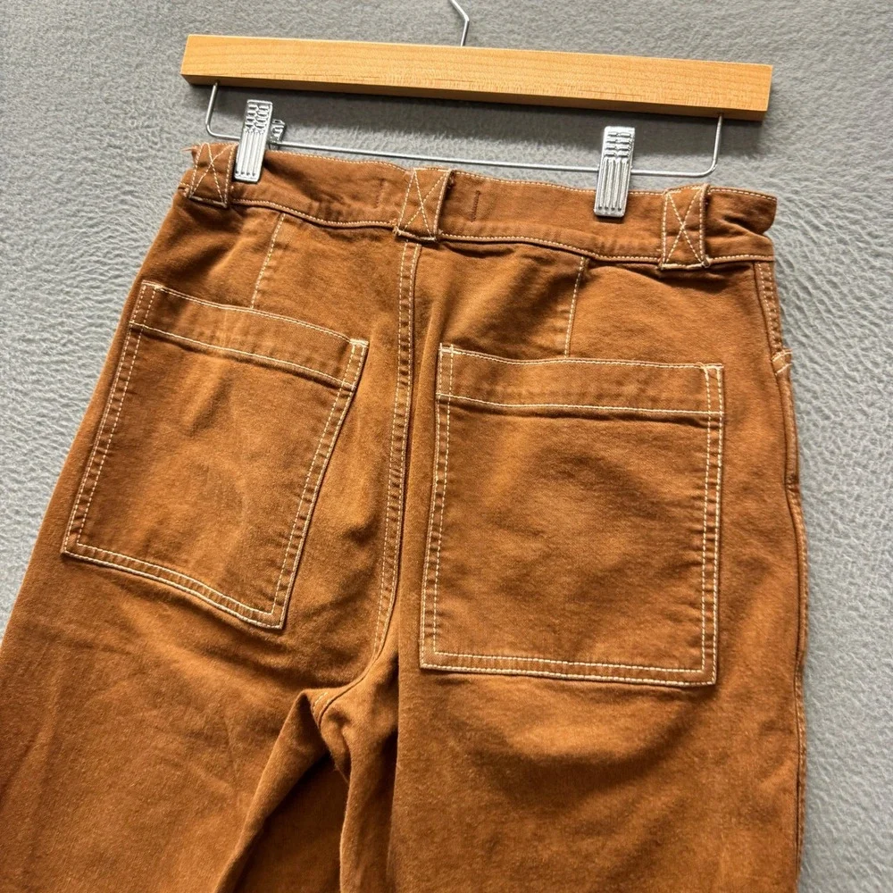 Madewell Pants Womens 26 (26x27 ACTUAL) Emmett Wide-Leg Brown Boho Coastal
